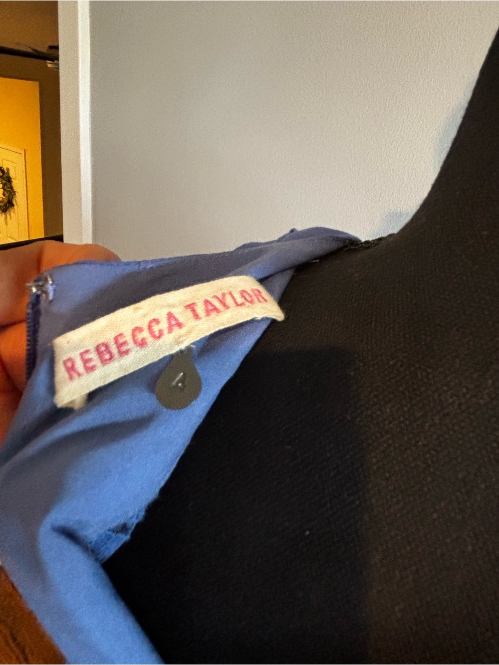 Rebecca Taylor Blue Sleeveless V-Neck Dress - Picture 3 of 4